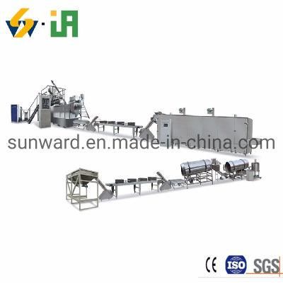 Twin-Screw Corn Wheat Soy Fishmeal Raw Materials Animal Fish Feed Extrudeuse Pour Aliment Poisson Manufacturing Making Machine