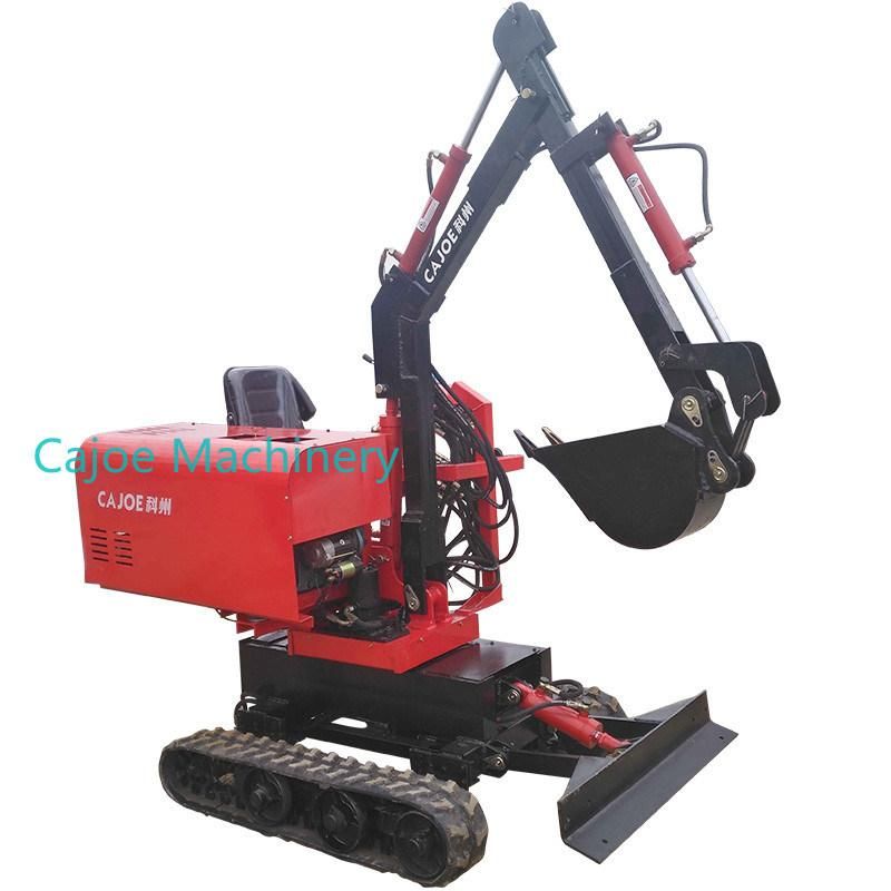 Hydraulic Crawler Small Digger Mini Excavator 360 Degree Rotation or 140 Degree Swing Angle Self-Propelled Backhoe