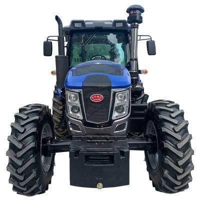 Factory Directly Supply 200HP 4WD Engine Tractors Agricultural Machinery Mini Farm Power Tiller with Blue Hood