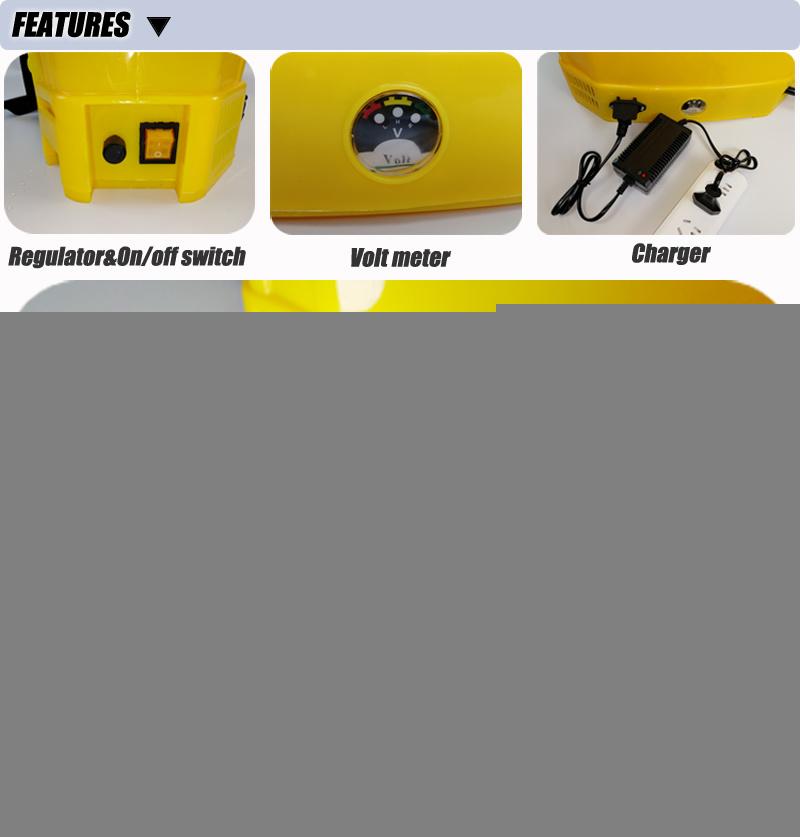 16L Hot Selling Agricultural Knapsack Battery Operated Sprayer Cheap Sprayer
