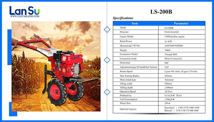 Small Cultivator 7 HP Mini Rear Tine Garden Tiller Power Tiller Price