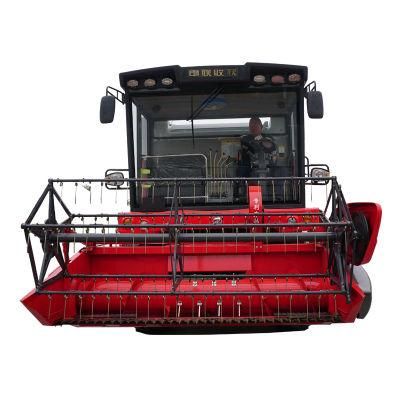 Self-Propelled Mini Combine Harvester High Efficiency Rice and Wheat Harvester