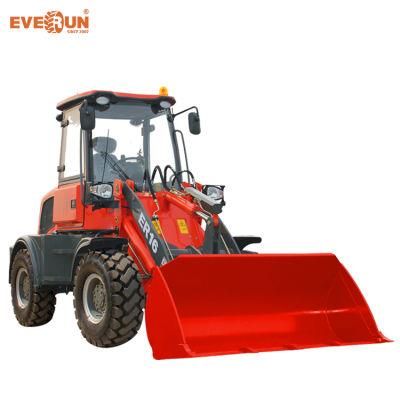 Everun Brand Ce Approved 1.6 Ton Er16 Small Wheel Loader