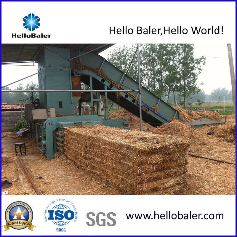 Hello baler brand semi-automatic hydraulic pressing straw baler machine