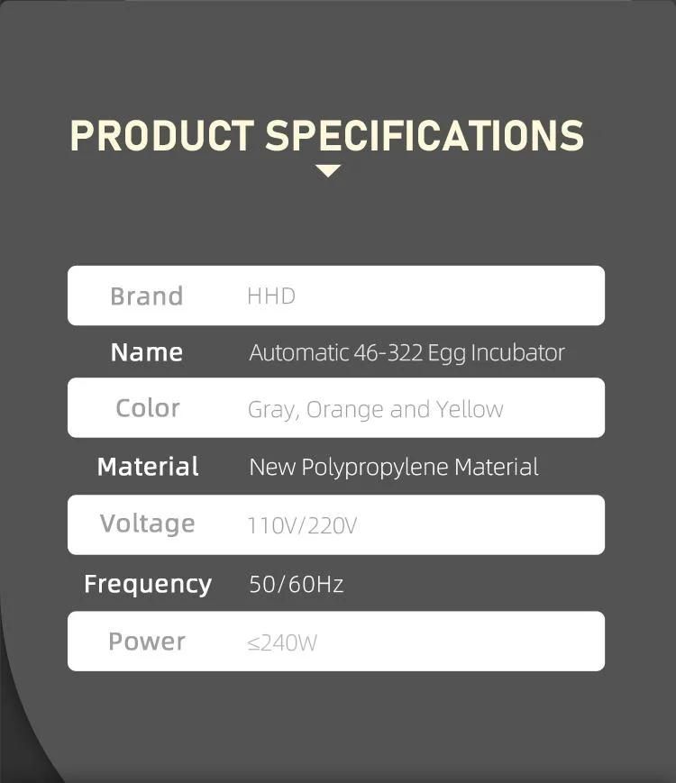 New Arrival Hhd E138 Incubator with High Cost-Effetive Price for Sale
