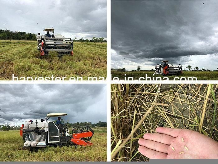 Small Tank Kubota Similar Rice Wheat Combine Harvester