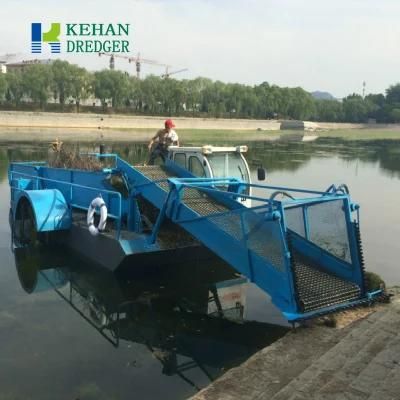 River Cleaning Boat/Aquatic Weed Removal Machine/Lake Weed Cutter Water Plants Harvesting Machine Rubbish Collection Machine