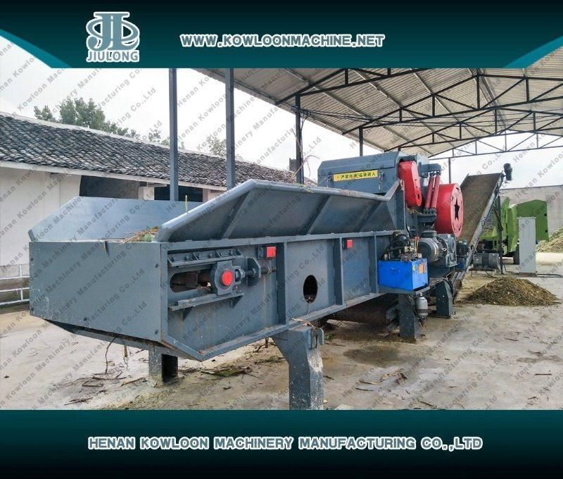 Large Corn Grass Cutter Alfalfa Animal Forage Feed Processing Machine Chopper Hay Straw Bale Grinder