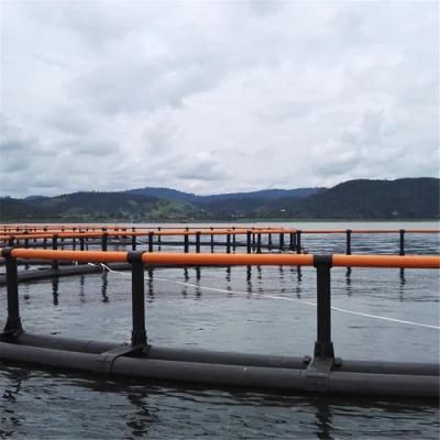 Round Floating Fish Cage with HDPE Bracket in Africa