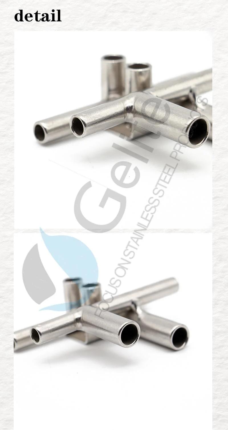 Stainless Steel Gas Valve Milking Valve T Two Tee Welding for Mliking Machine
