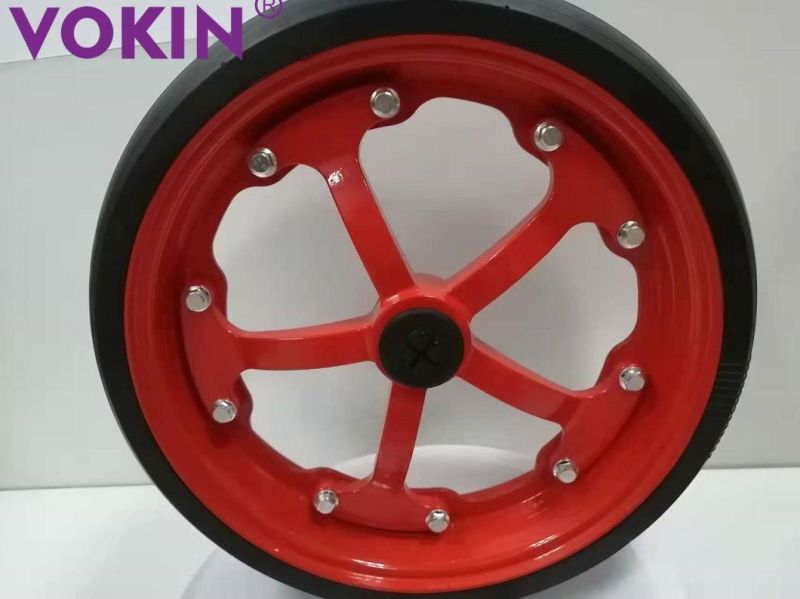 2022 Hot Sale! Jk400 X 100 (4.5" X 16") Semi-Pneumatic Wheel and Tyre for AG Machinery
