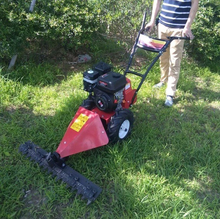 China Hand Push Lawnmower Mini Sickle Bar Mower with Diesel Engine