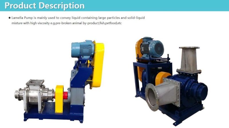 Animal Waste /Fall Lamella Conveying Pump with Large Capacity