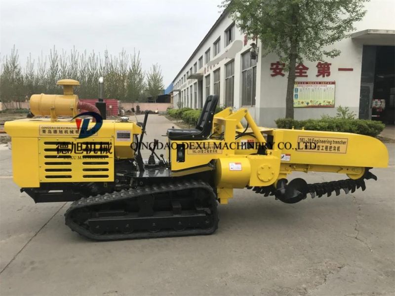 Chain Tractor Trencher Machine for Trenching Wire and Cable