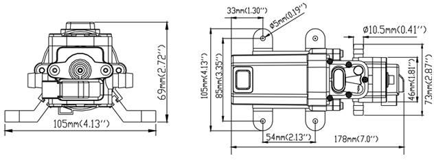 Seaflo 12V 1.0gpm 35psi Electric Drinking Water Pump