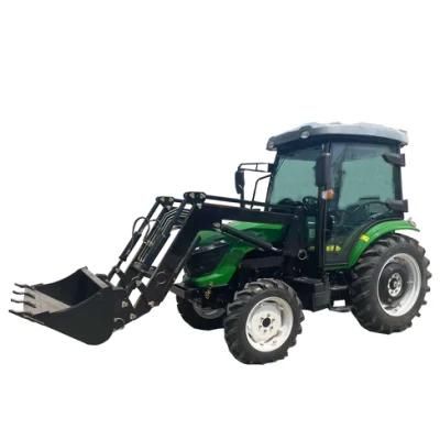 The New 2022 Product 50HP 60HP 70HP Farm Lawn Tractor with Front Loader Use in Daily Farming