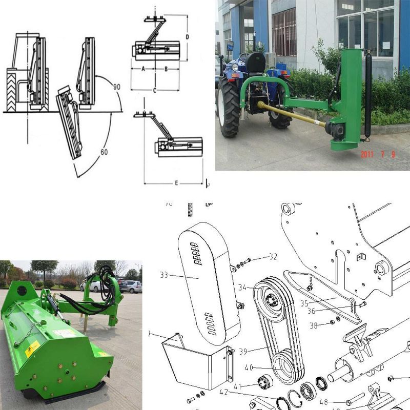 Most Popular Tractor Pto Driven Hydraulic Verge Flail Mower for Farm