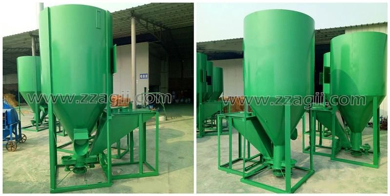 1000kg Animal Feed Processing Crusher Mixer for Small Feed Mill