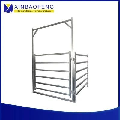 Factory Direct Sale SGS Certified Hot-DIP Galvanized Steel Pipe Cattle Farm Fence