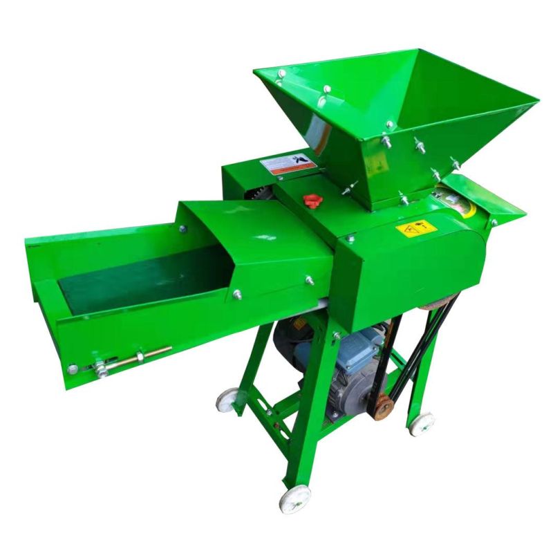 Durable Steel Blades Animals Feed Small Silage Grass Chaff Cutter Machine