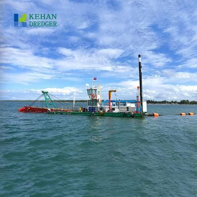 Dredging Boat Cleans River Boat