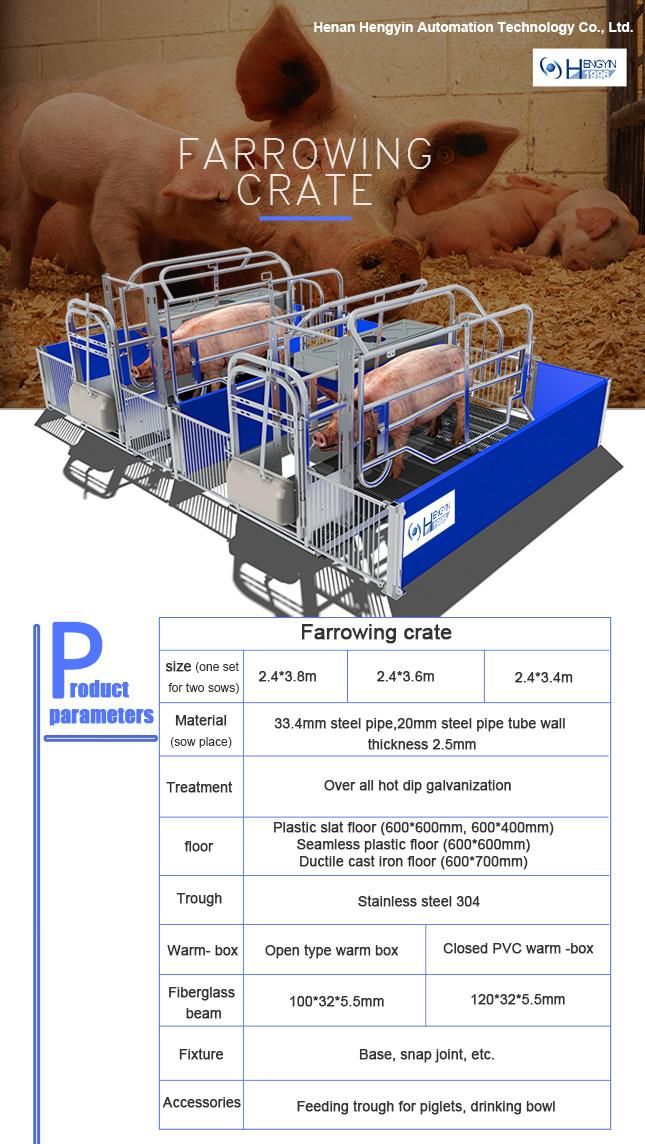 Pig Farm Machinery Galvanized Pig Farrowing Crate for Sale