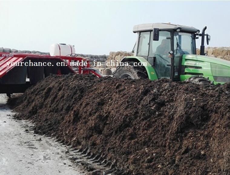 Factory Manufacture Sell Agricultural Machine Zfq350 120-180HP Tractor Behind Trail Wheel Type Manure Compost Windrow Turner Made in China