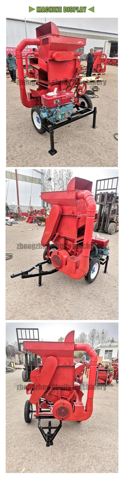 Peanut Sheller Small Groundnut Peanut Shelling Machine with Gasoline Engine