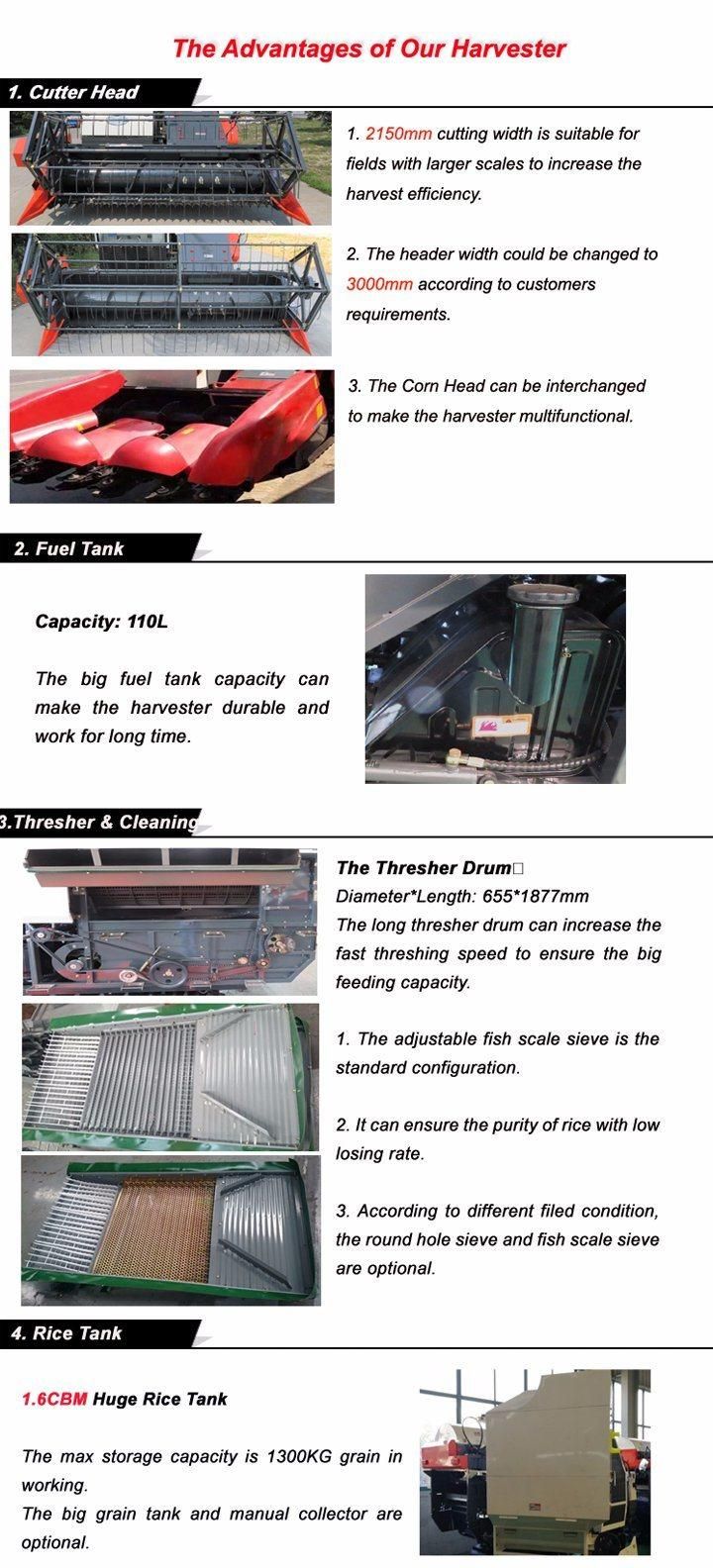 Promotional Myanmar Kubota Copy Combine Harvester Agricultural Equipment