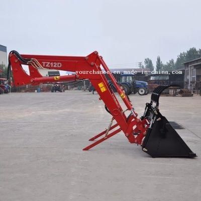 Ce Approved Tz12D 90-140HP Tractor Mounted Front End Loader with 2.2m Width 7 Grab Tines Grapple Bucket