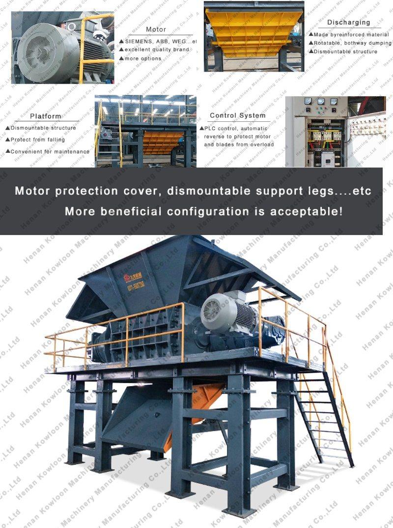Aocc Paper Wastes Recycle Machine Industrial Wood Chipper Shredder