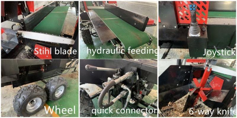 30ton Splitting Force Automatic Remote Firewood Processor/Splitter