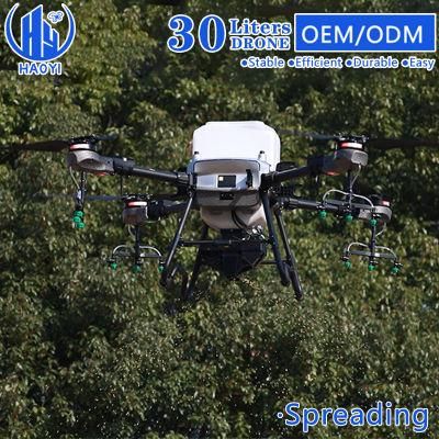 30L Plant Protection Pesticide Spraying 45kg Payload Spreading Uav Agricultural Long Range Drone with GPS