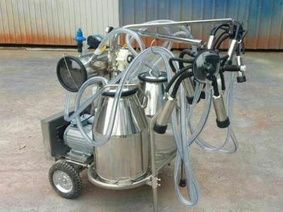 Portable Vacuum Cow Milking Machine for Two Cows