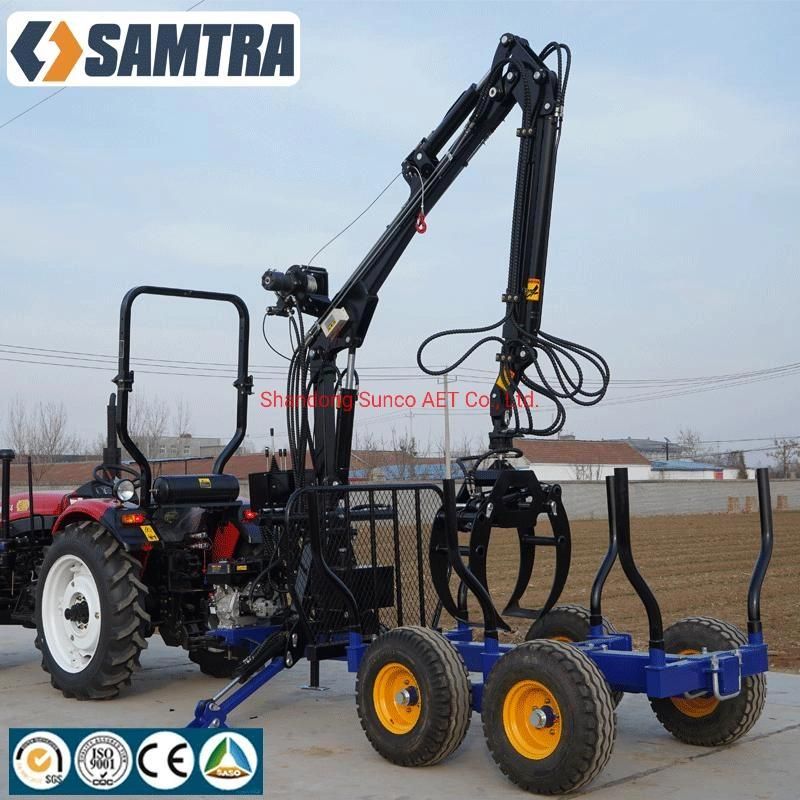 Forestry Machinery Tractor Trailer Log Loader Trailer