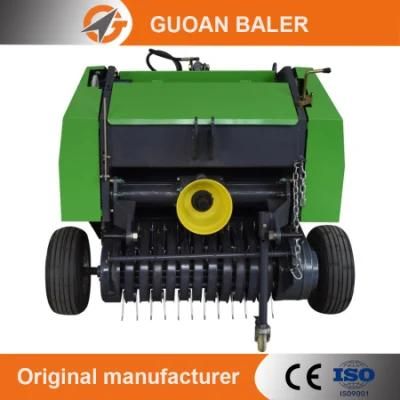 Mini Straw Tractor Pto Compact Round Hay Baler Machine for Sale