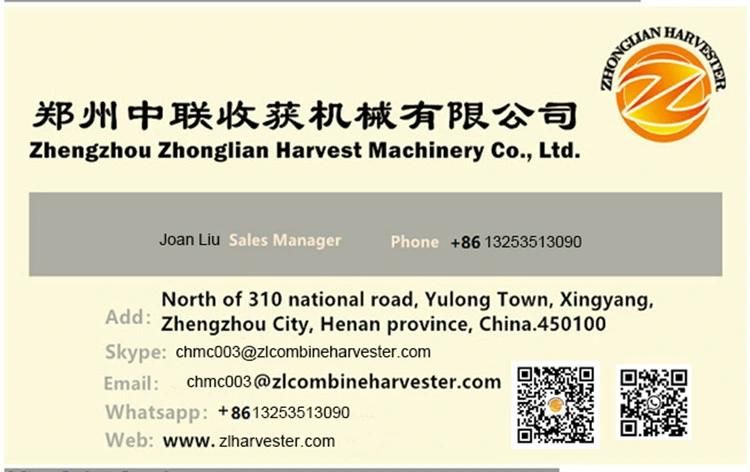 Agricultural Farm Wheel Combinecorn Harvester with CE Certification