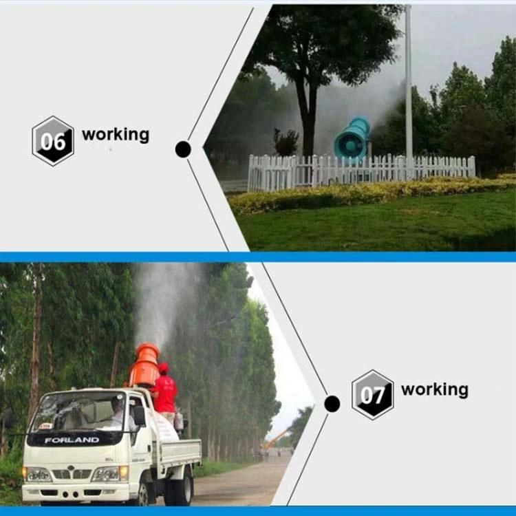 Fog Cannon Vehicle Mounted Water Mist Dust Suppression Fogging Machine