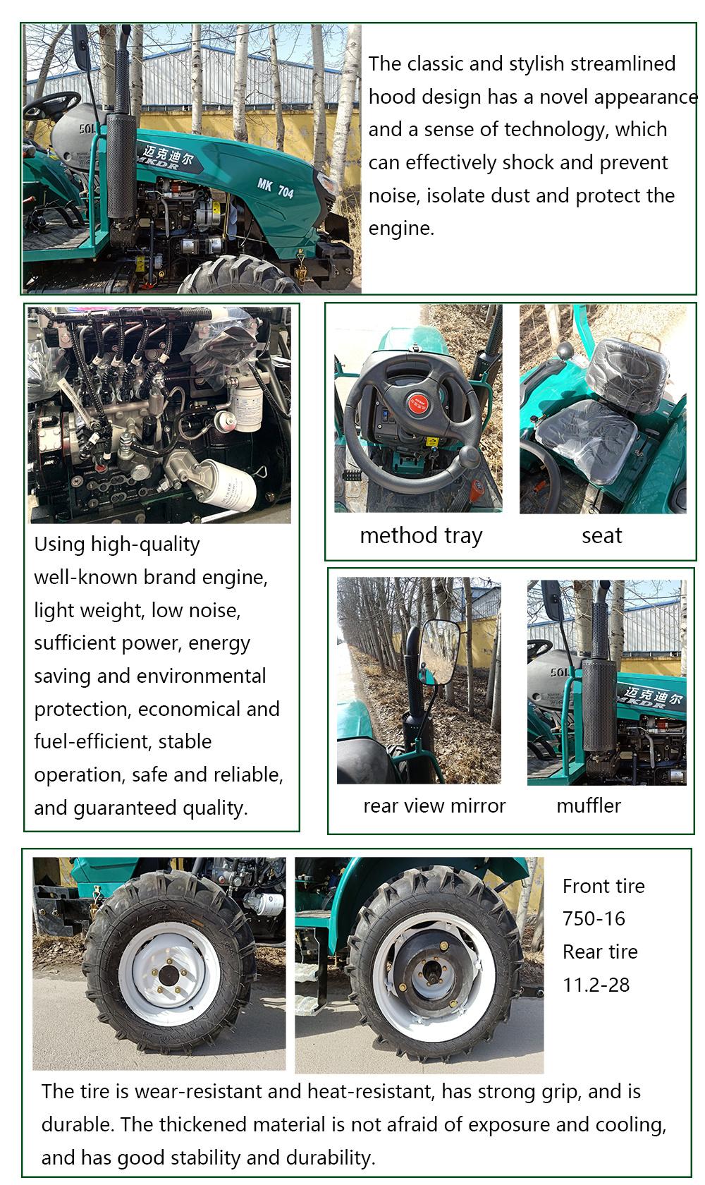Premium Diesel Engine High Horsepower 70HP Fram/Lawn/Agricultural/50-80HP Small Tractor