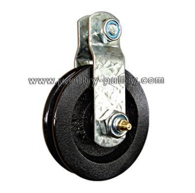 Pulley 3-1/2&quot; Double Bracket Composite