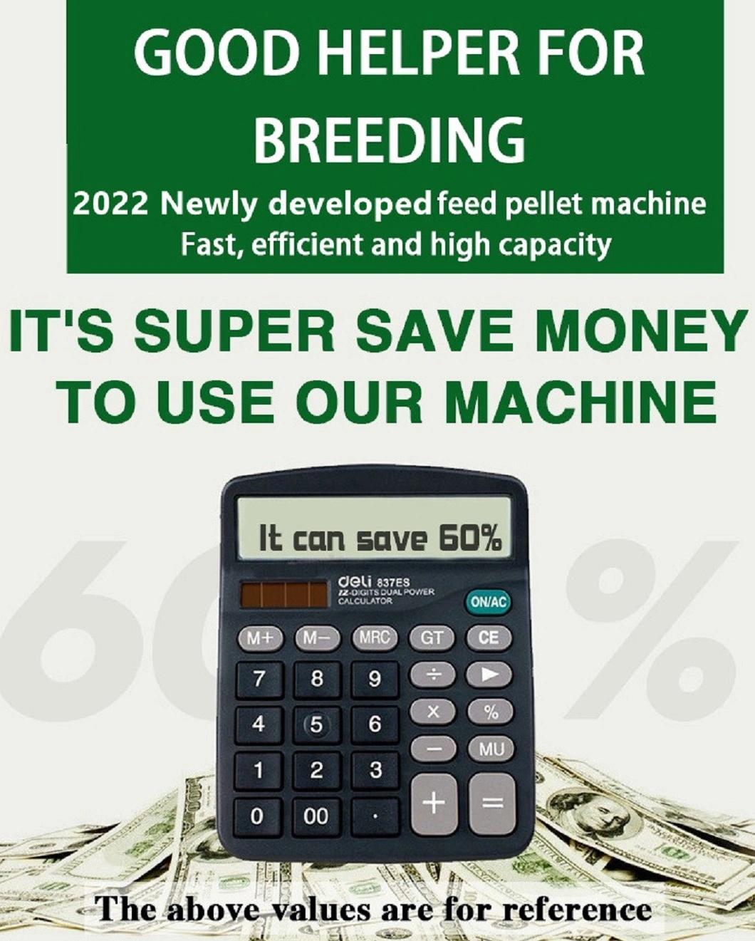 50 Kg to 1800 Kg Capacity Single or Three Phase Animal Feed Pellet Machine