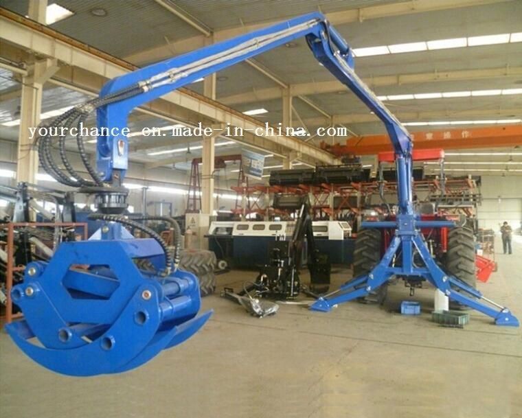 Tip Quality Cr06 Heavy Duty Log Crane Max. Reach 6m Lift Capacity 1280kgs for 70-140HP Tractor