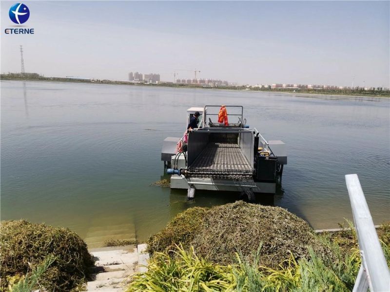 Weed Harvester Boat Harvest Floating Garbage Harvester Aquatic Weed Harvester