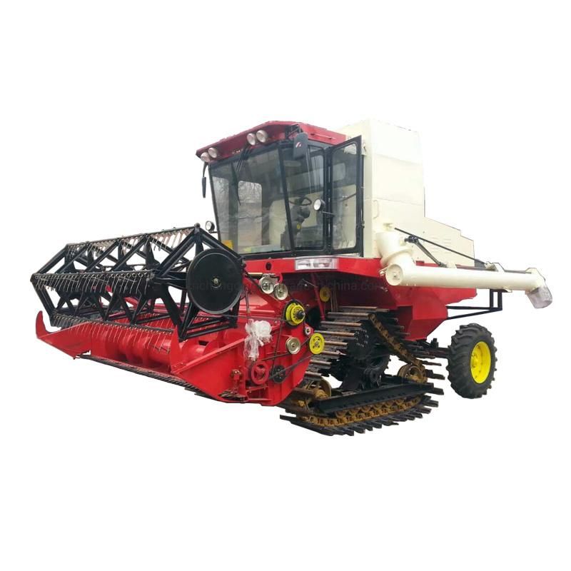 Self Propelled Full-Feed Rubber Track Combine Harvester -4lz-8