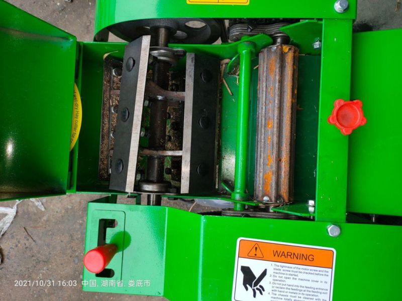Durable Steel Blades Animals Feed Small Silage Grass Chaff Cutter Machine