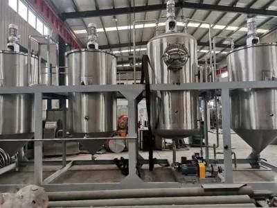 Low Price Mini Crude Edible Palm Oil Refinery Machine Plant Palm Oil Refining Workshop