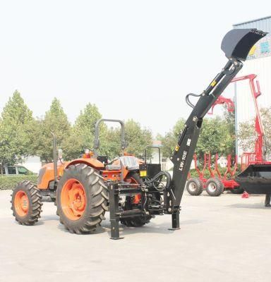 Tractor Backhoe with Thumb Grab