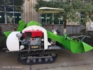 Mini Rice Combine Harvester Wheat Harvest Machine 20HP