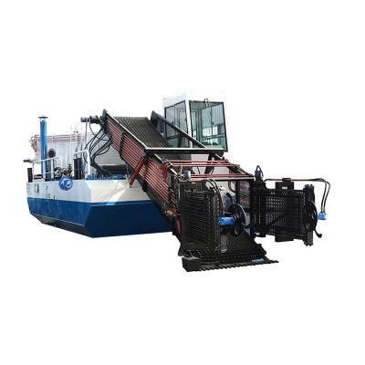 Fully Small Marine Diesel Engines Aquatic Weed Removal Boat / Machine / Ship