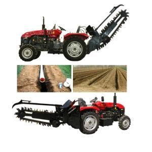 Farm Orchard Walking Tractor Ditcher/Chain Trencher Machine/Digging Ditching Trenching Machine